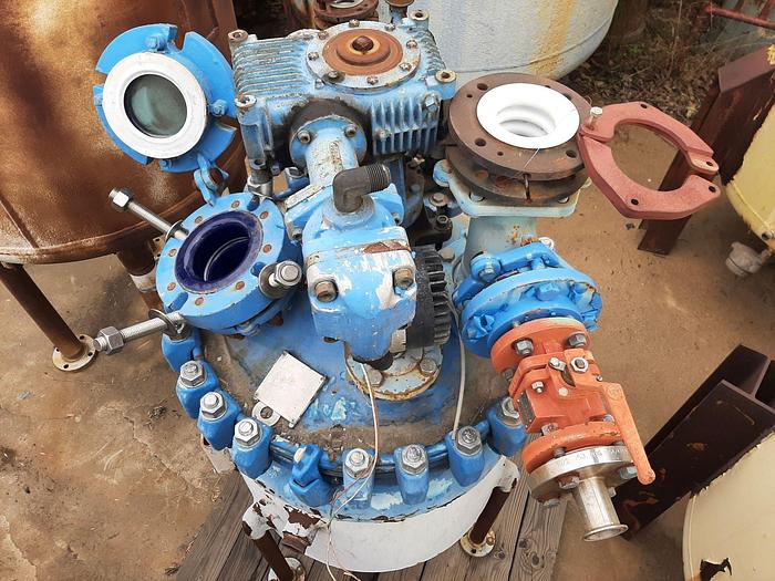 Used Reactor, 50 Gallon, Glass Lined, 150 PSI, Jkt, Pfaudler, #S738230