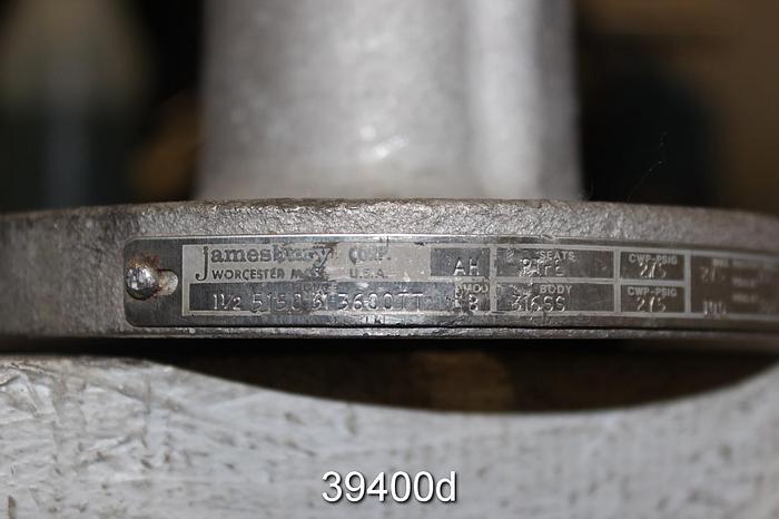 Used Neles Jamesbury 1.5" Manual Ball Valve, 1-1/2 5150 31 3600 TT #39400