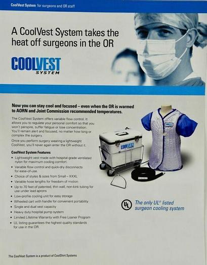 Used COOLVEST CTHSE-C-100 System COOLSHIRT Single-Surgeon System