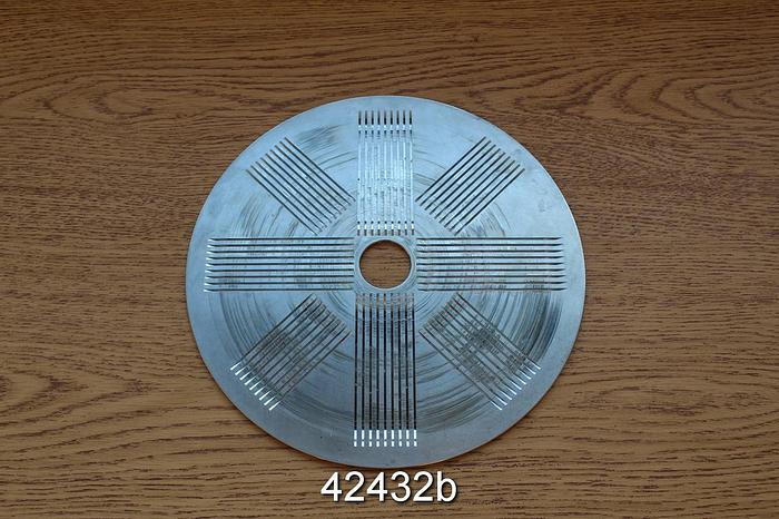 Used Pulmac Shiv Analyzer Disc, .004" (.10mm) slots #42432