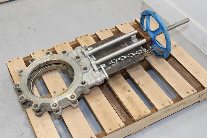 Used True Line 10" Hand Operated Knife Gate Valve #43996