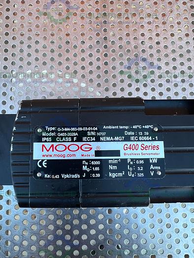 Used Moog  G403-2029A  G400 Series Brushless Servo Motor