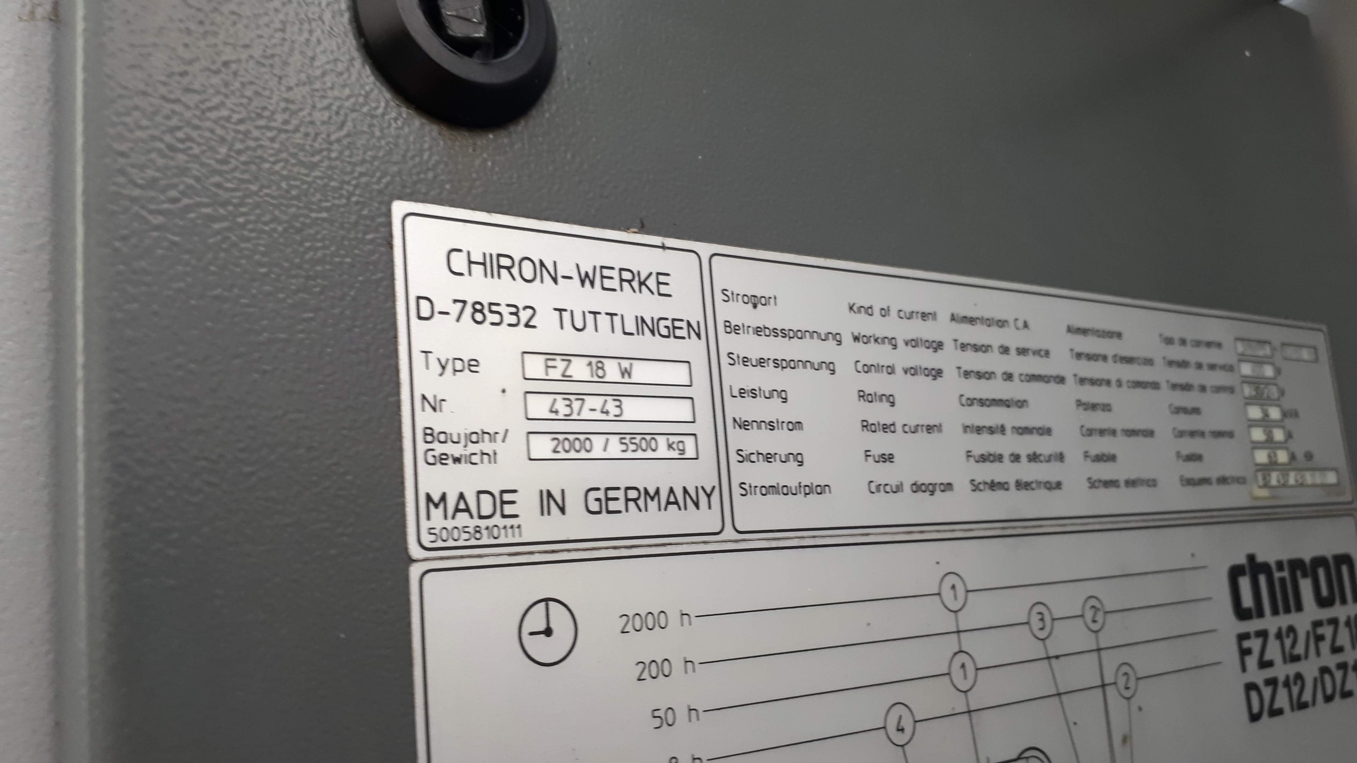Gebraucht CHIRON FZ18W Magnum