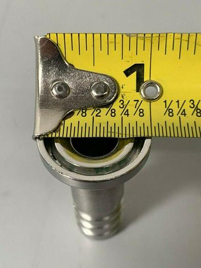 Used 316L Stainless Steel Sanitary 1/2" Hose Fitting To 1/2" Sanitary Fitting