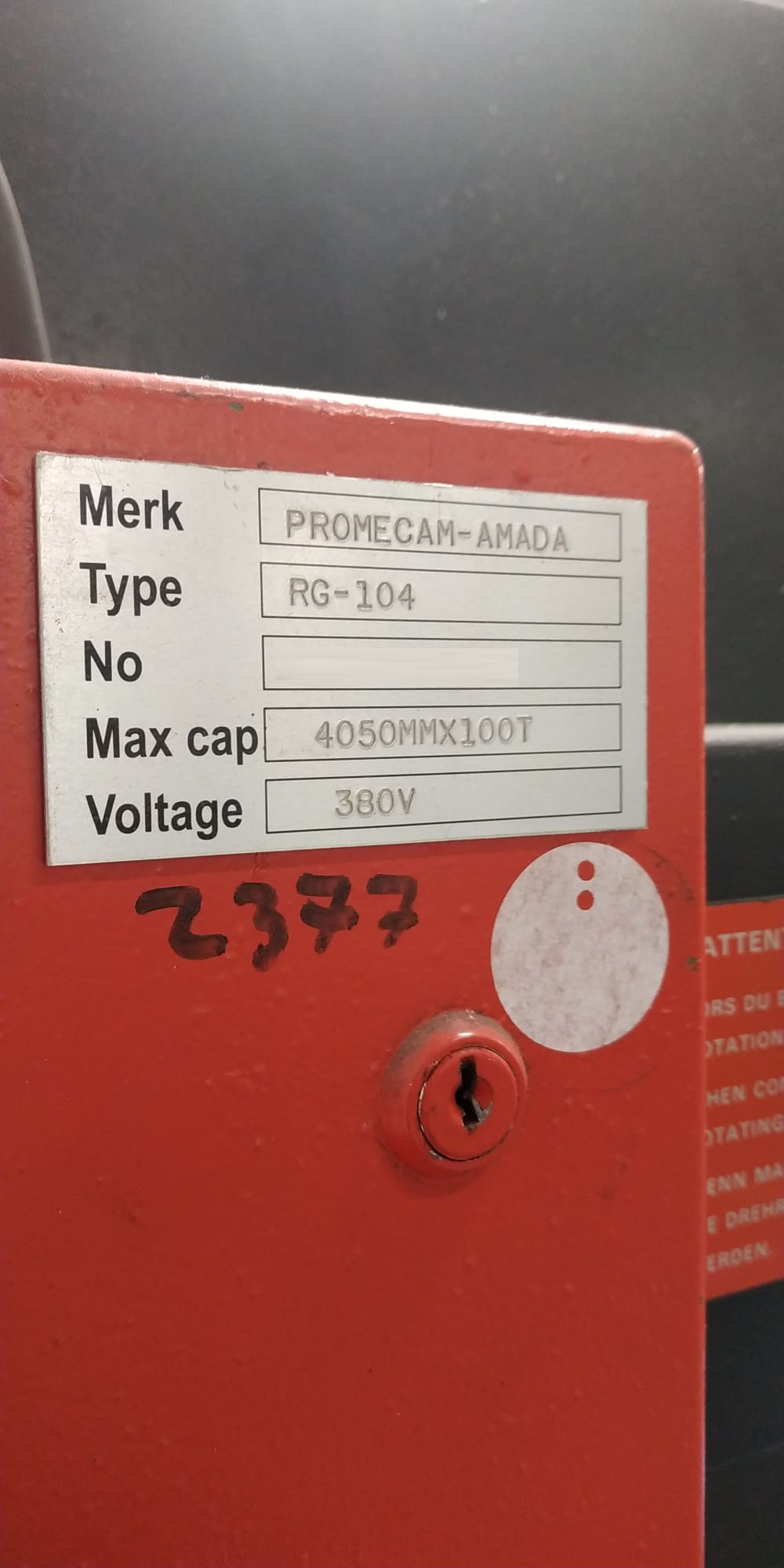 Gebruikt PROMECAM-AMADA RG-104