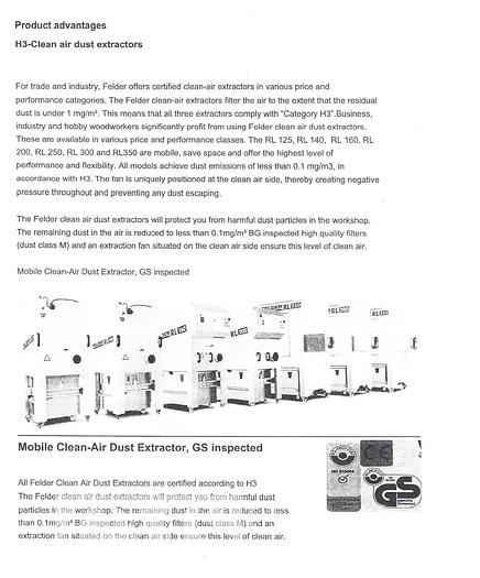 Used Felder RL300 Dust Collector