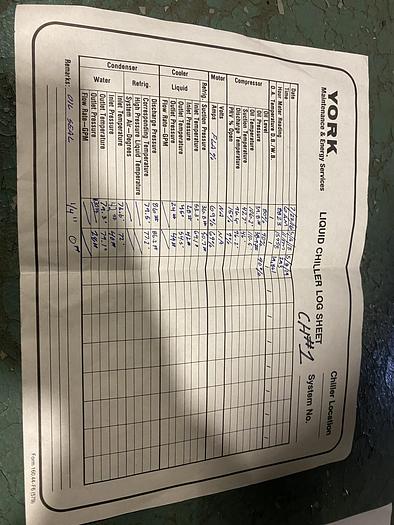 Used YORK MAXE 550 TON CENTRIFUGAL CHILLER MFG. 2013