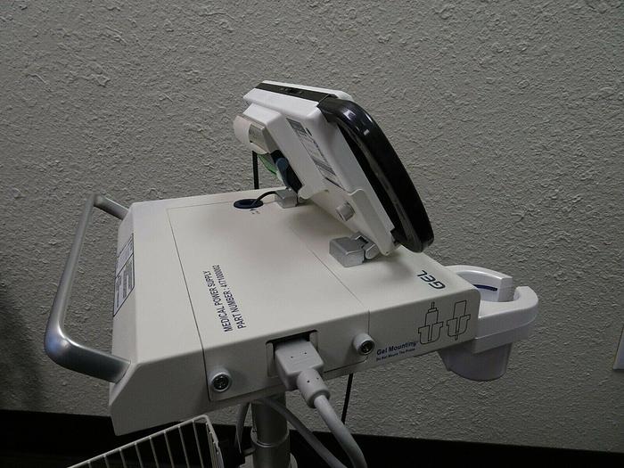 Used CubeScan Mcube BioCon-700 Bladder Scanner W/ Transducer, Cart & Power Supply