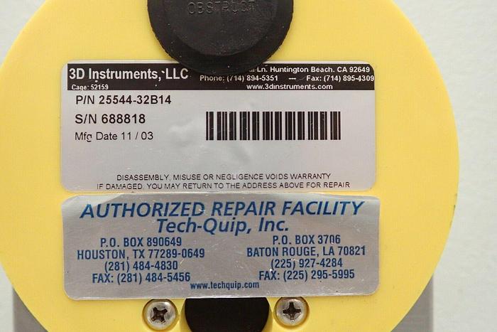 Used 3D Instruments 25544-32B14 2000 PSI Test Gauge Pressure Setting Device 1/4% Accu