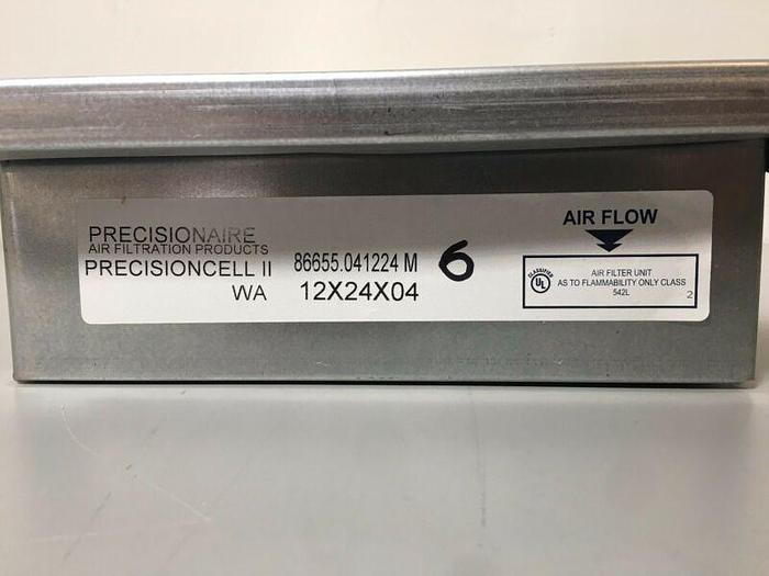 Used Flanders Precisionaire Precisioncell II 80255.041224 M Air Filter,12" x 24" x 4"