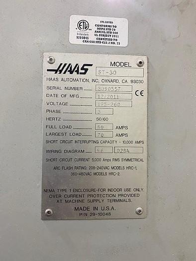 Used 2011 Haas ST-30 CNC Lathe ST-30