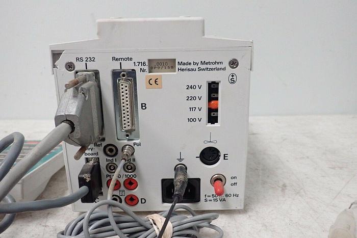 Used Brinkmann Metrohm 716 DMS Titrino with Keyboard and Extras