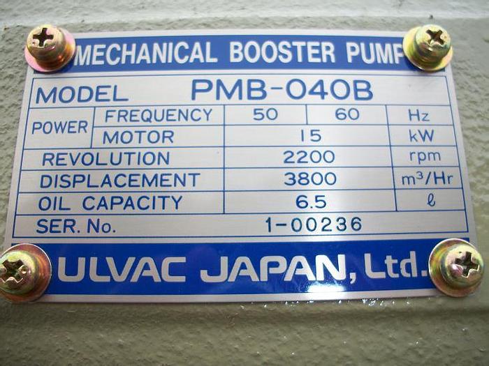 Used Used ULVAC PMB-040B Mechanical Booster pump