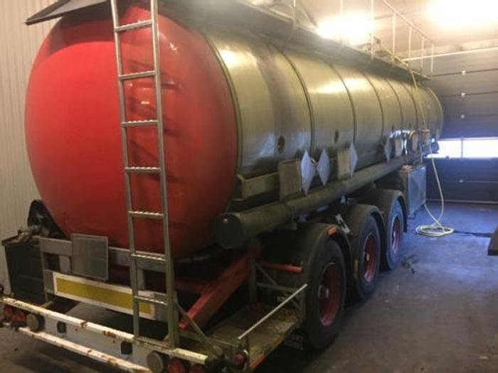 Used stainless steel tanker trailer 30 tons