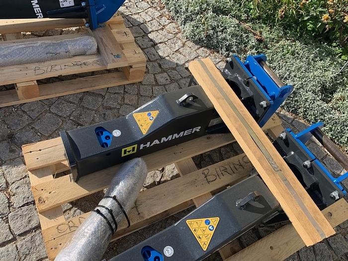 Hammer HM100 Hydraulikhammer mit Lehnhoff MS01 Aufnahme