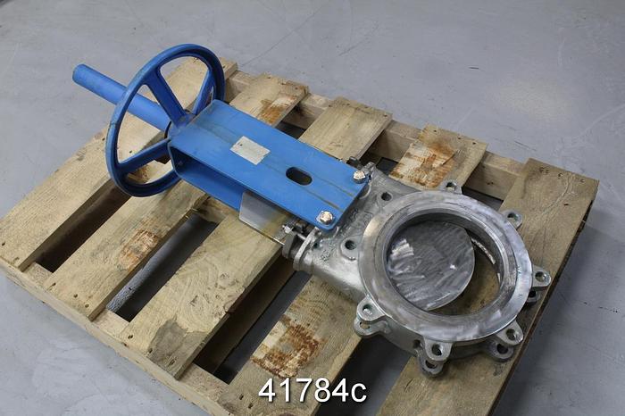 Used Orbinox ET04 8" Hand Operated Knife Gate Valve #41784
