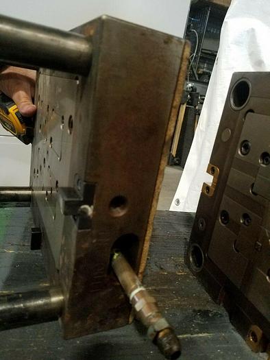 Used 10" x 12" DME Plastic Injection Mold Frame with interchangeable cavities