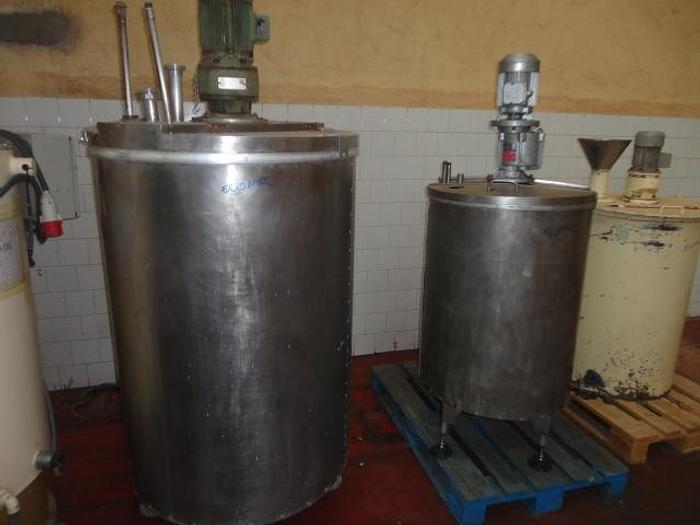 Used Chocolate tanks, various sizes