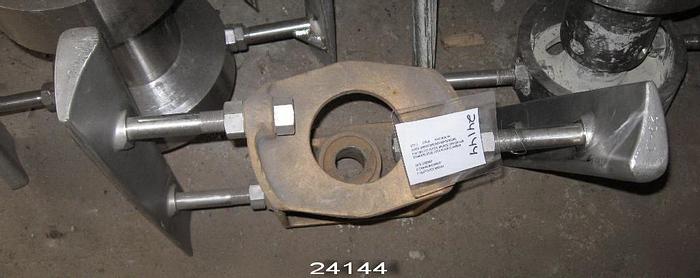 Used Black Clawson 24P 24P Two Foil Rotor, Bronze Center Hub, Stainless Steel Foils #24144