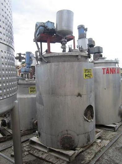 Used Reactor, 250 Gallon, S/st, Jkt, Agit, CE Howard, #S737600