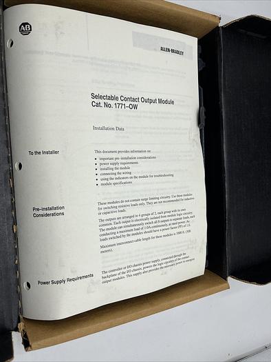 Used ALLEN BRADLEY 1771-OW