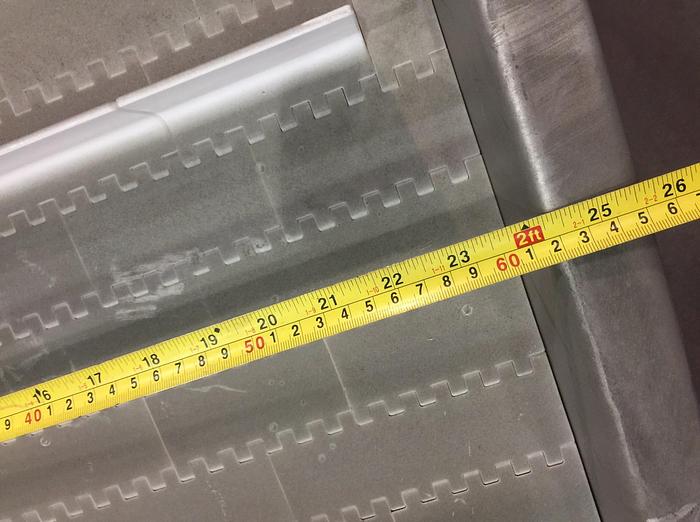 Used 2002 20ft SS Incline Conveyor with Cleats