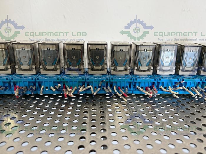 Used Lot of 15 - Finder 60.13 Relay 250V, 10A w/ Finder 90.112 Socket