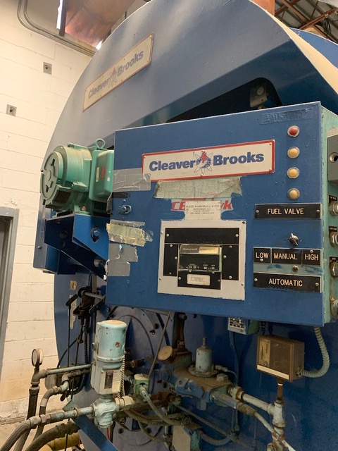 1991 Cleaver Brooks 700 / 800 HP Steam Boiler 150 PSI Natural gas/ Diesel CB-200-700