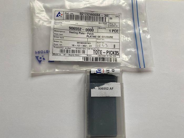 Tetra Pak Spare Parts Sealing Plate- Patch Part No. 906552-0000