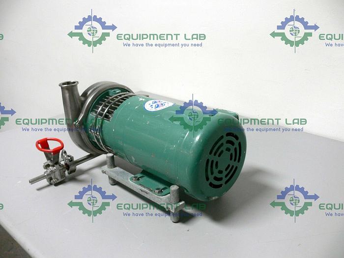 Used Tri-Clover TRI-FLO Pump C216MD56T-S w/ 1.5HP Baldor Industrial 3 Phase Motor
