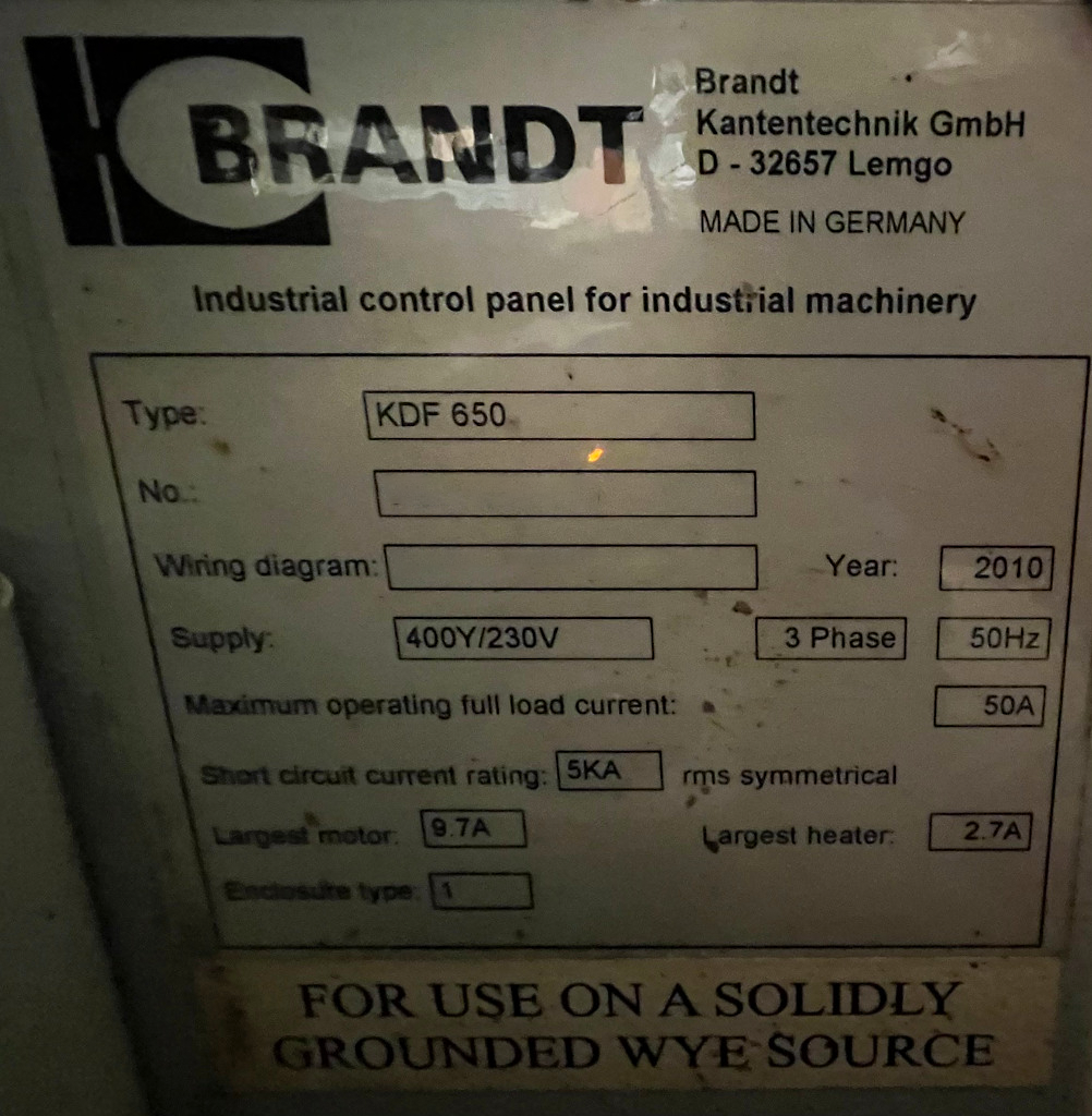 Used Brandt KDF 650 - Edgebanding - 2010