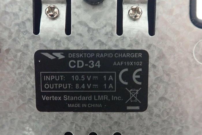 Used Vertex Standard VX-354-G7-5 UHF Two-Way Radio with Charger CD-34 & AC Adapter 788026126651