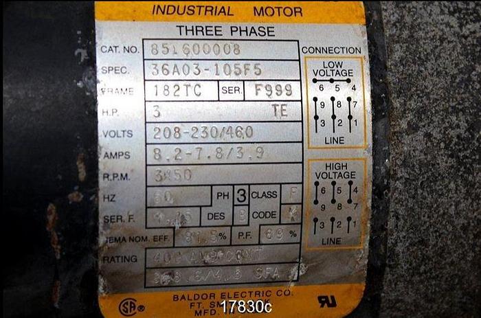 Used Grundfos C40006072E-P1-9945 Vertical High Pressure Pump, 1-1/4"x1-1/4", 11 GPM @ 300 Psi #17830