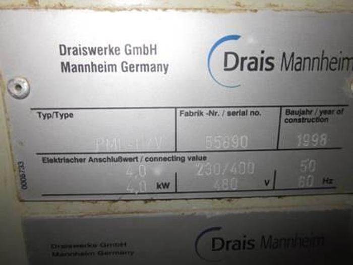 Used 1/2 LITER DRAIS MANNHEIM LAB PERL MEDIA MILL PML-V/H (#9580)