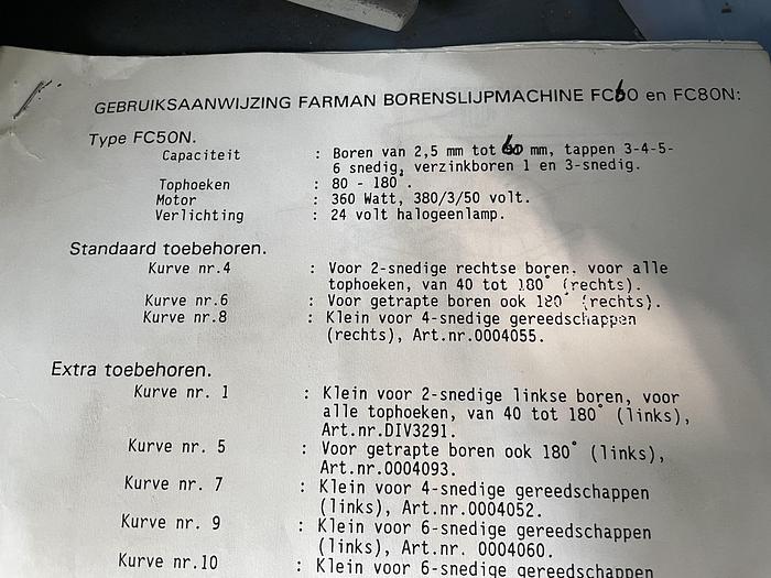 Gebruikt Vertex Borenslijper