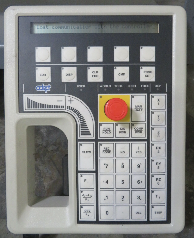 Used Adept 550 CL 10 SCARA Robot, MV-10 PA-4 Controller, Dual B+ Amp, Pendant