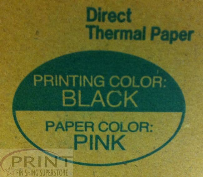 Black On Pink Direct Thermal Poster Printer Paper (DTP)  - 968644