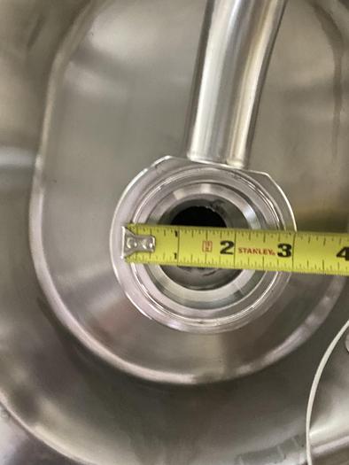 Used Holloway  2000 Liter Stainless Steel 100 PSI Jacketed Process Vessel w/ Agitator