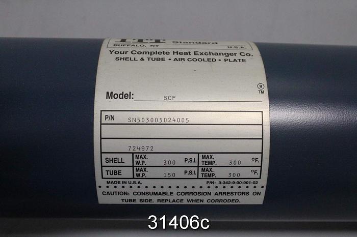 Unused ITT Standard BCF Shell And Tube Exchanger #31406