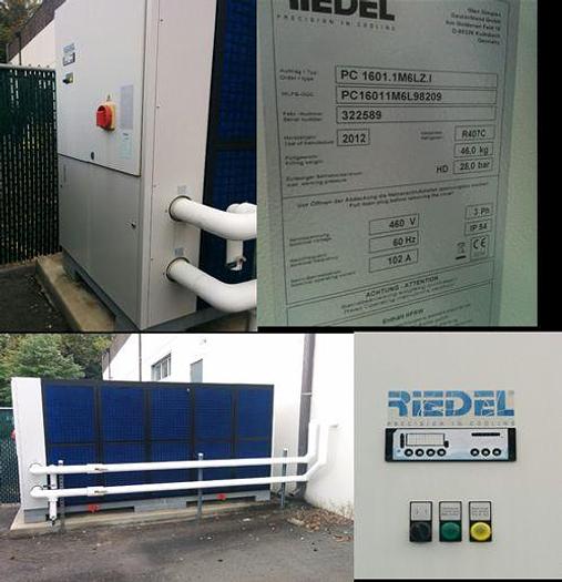 Used Refrig, Chiller, Riedell, Mdl PC 1601, 2640 gallons/hr #A743081