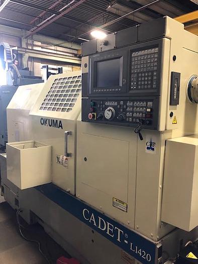 1995 OKUMA CADET L1420 LNC10 CNC Lathe - Big Bore CADET L1420 LNC10