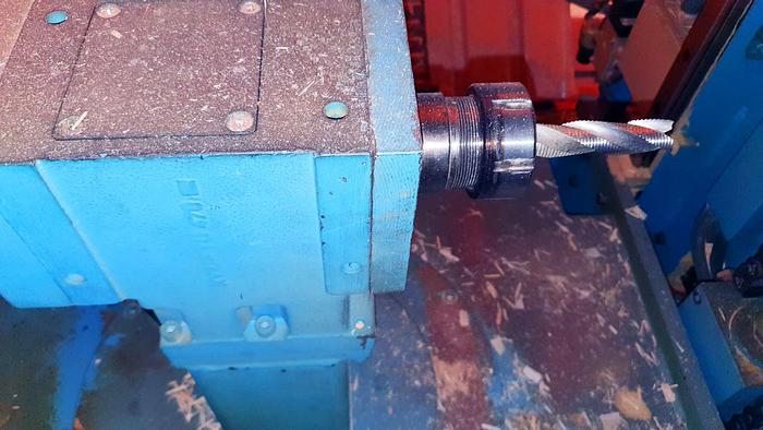 Used Hundegger K2-4 BHF joinery line  for log house production