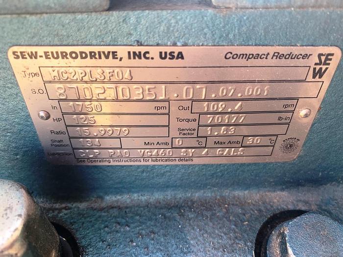 Used Dryer, Paddle, S/st, 30" x 48", Plows, 125 HP #S743956
