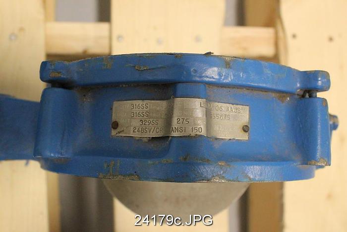 Used Neles Jamesbury 6" Air Operated Butterfly Valve #24179