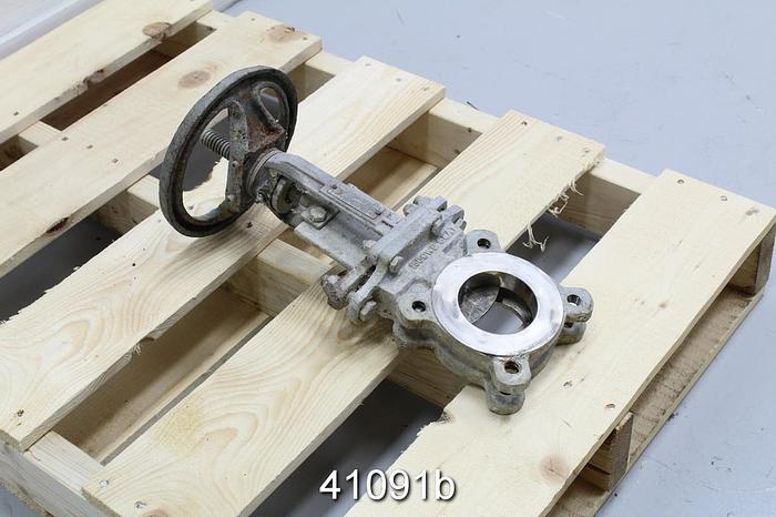 Used Davis Co 60C 3" Hand Operated Knife Gate Valve #41091