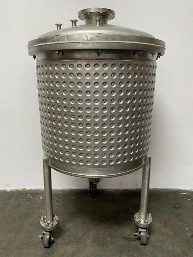 Used 400 Liter Stainless Steel Dimple Jacketed Reactor