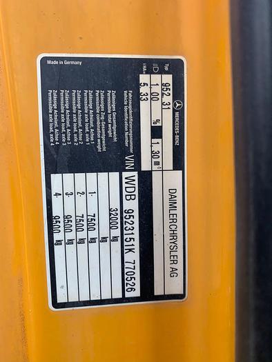 Gebruikt 2002 MERCEDES BENZ ACTROS 4143 8x4 , manual gear , big axels