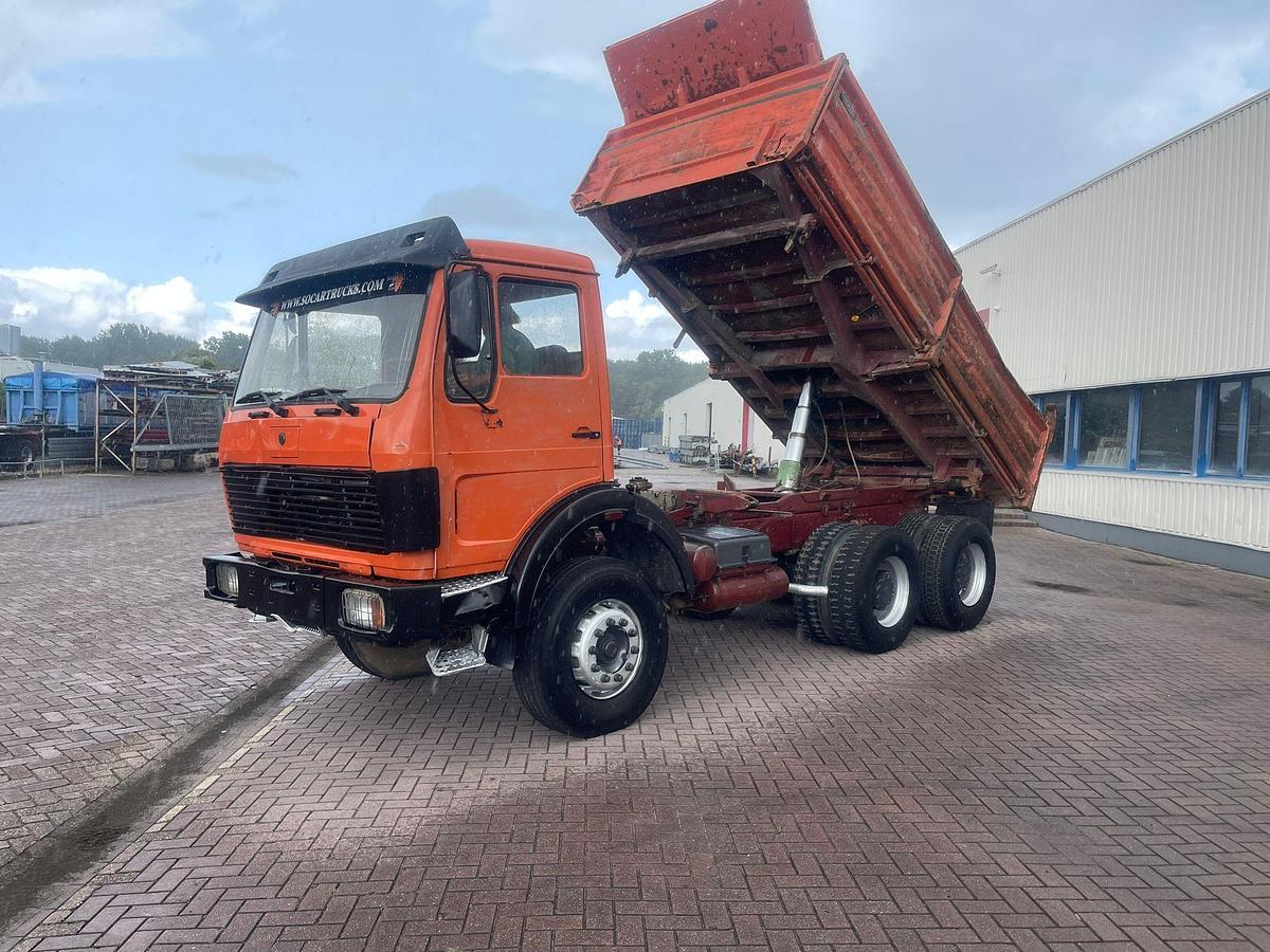 Used 1986 MERCEDES BENZ SK 2635 6x4 kipper full steel V8 ZF-bak