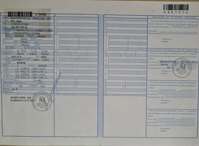 Gebruikt 1982 IVECO 330.36 6X4 6 CILINDER