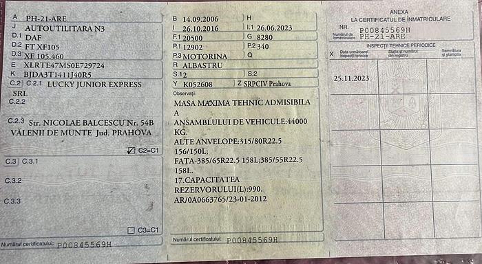 Gebruikt 2007 DAF XF 105 105.460 manual